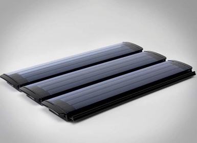 Lama de repuesto policarbonato solar color azulado para cubierta automática Ingerclima