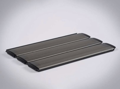 Lama de repuesto policarbonato solar color gris royal para cubierta automática Ingerclima